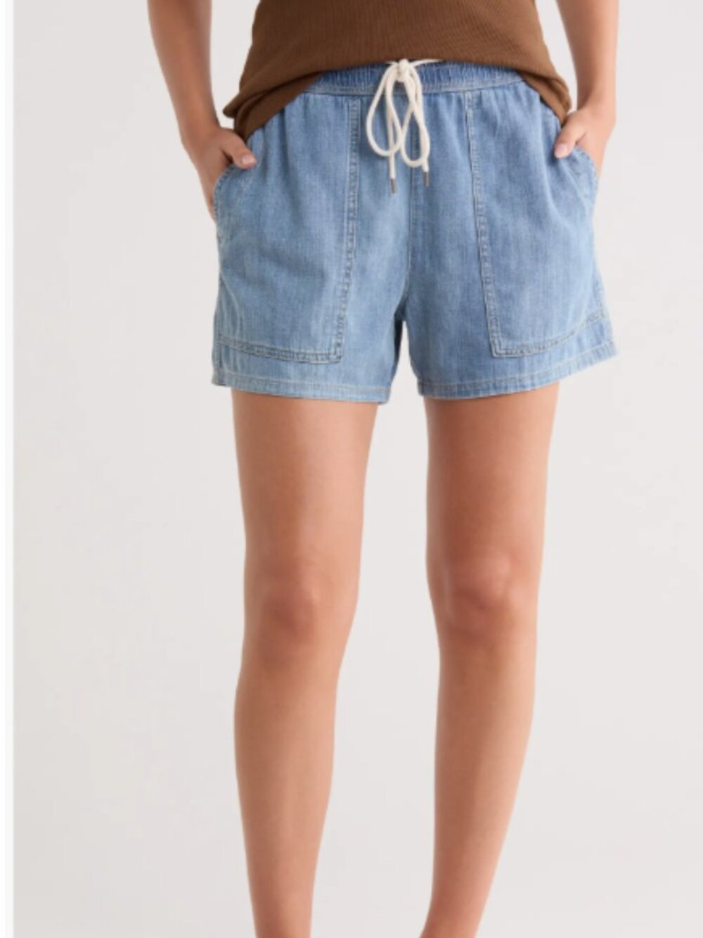 NWT James Perse Drawstring Denim Shorts